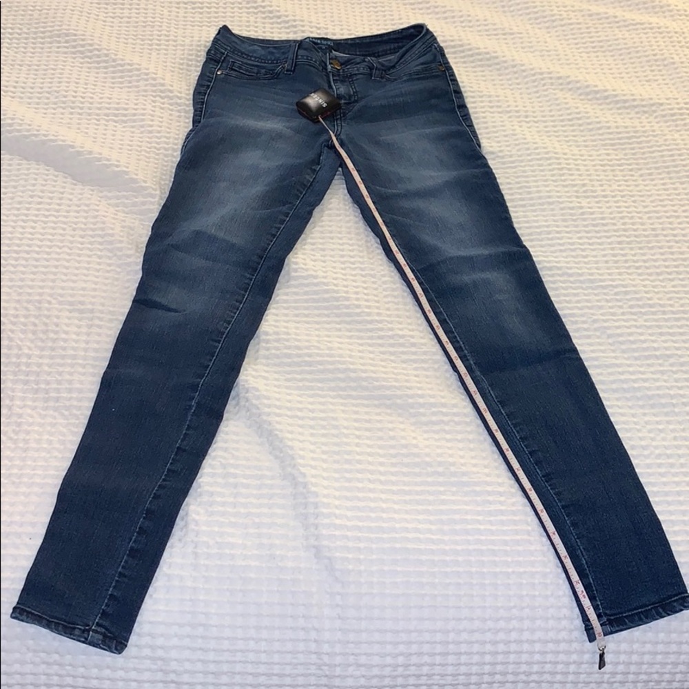Blue spice skinny jeans